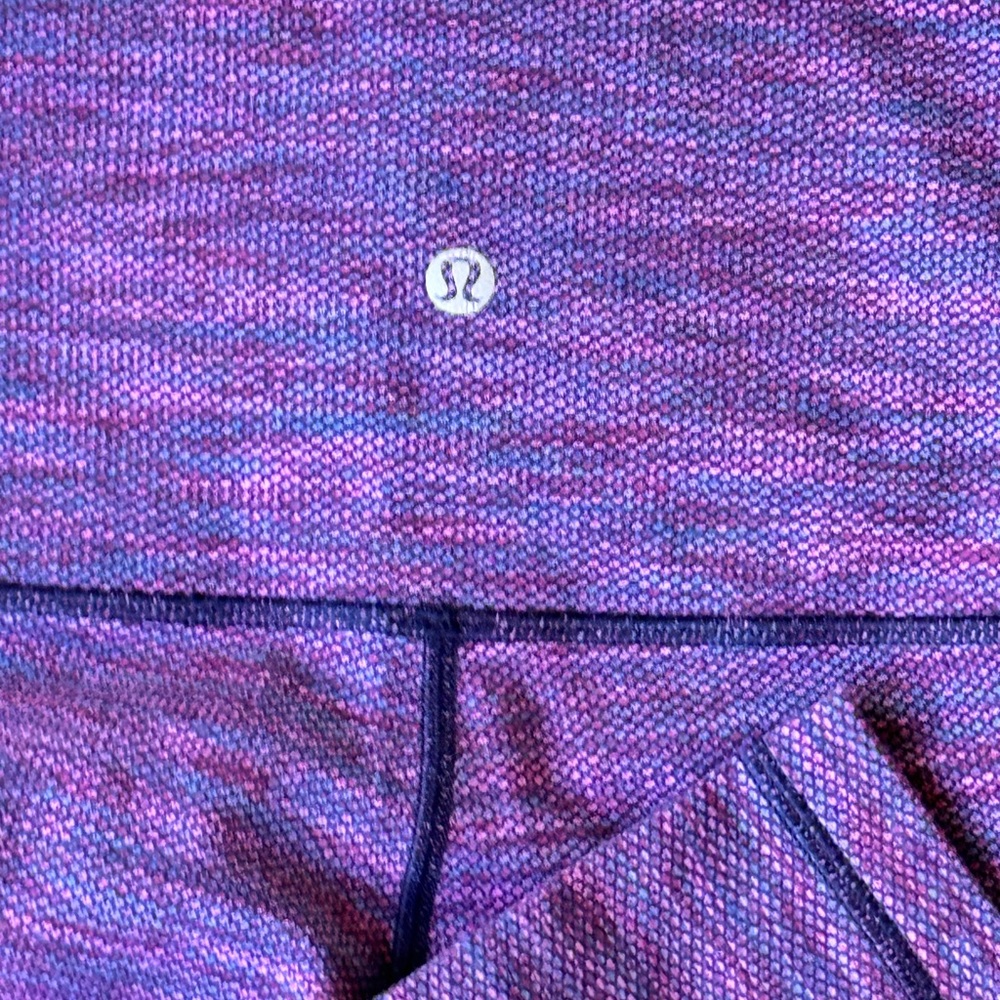 Lululemon Wunder Leggings Diamond Jacquard Space Dye Magenta Tights. - Picture 8 of 8